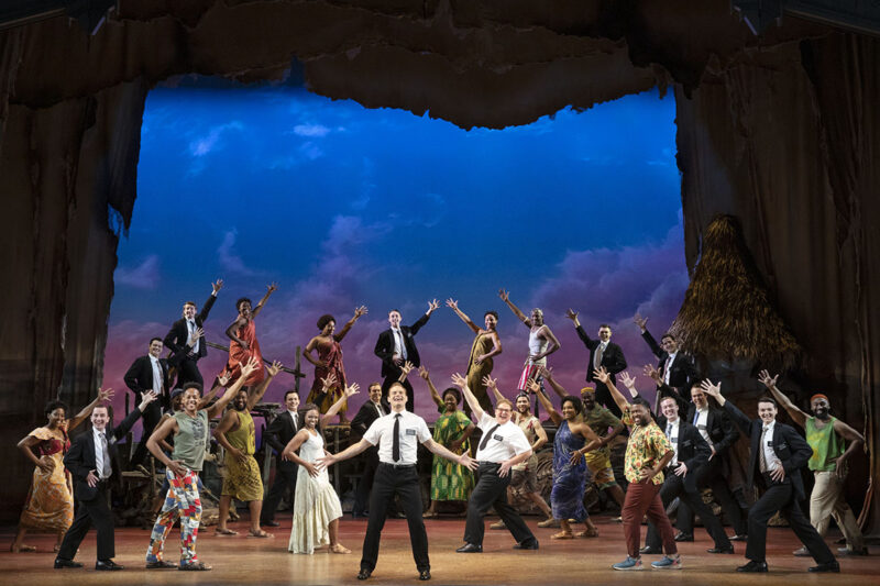 Sam McLellan and company in The Book of Mormon North American tour